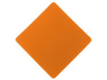 ПАТЧ РОМБ soft-touch (оранжевый) 7,6 х 7,6 см