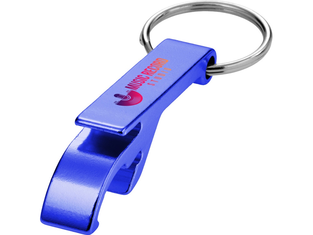 Брелок-открывалка Tao из переработанного алюминия - Ярко-синий — изображение 5