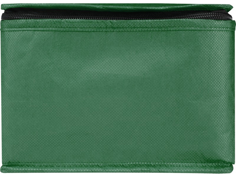 Spectrum нетканая сумка-холодильник, 4 л, на 6 банок, из переработанных материалов, зеленый — изображение 2