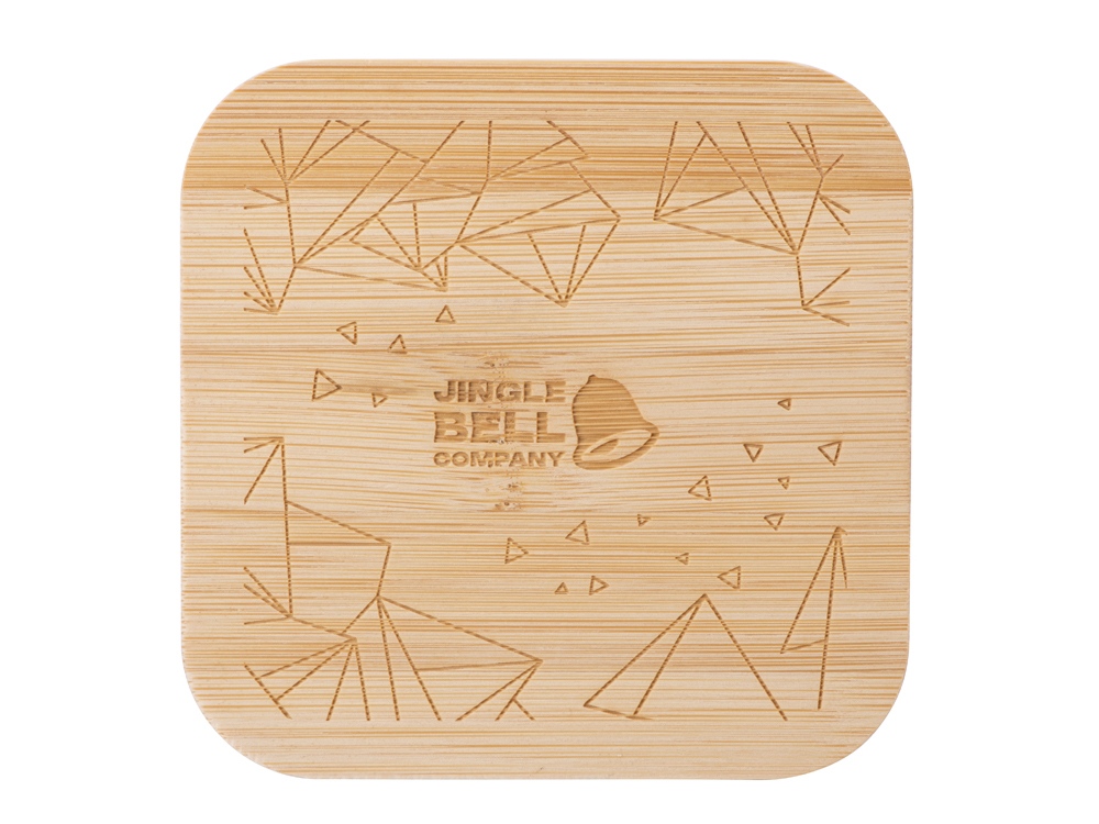 Eмкость для хранения Flake, бежевый, натуральный, с гравировкой — изображение 4