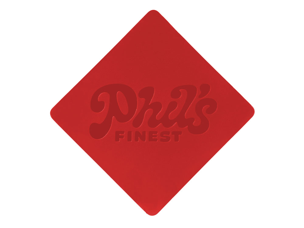 ПАТЧ РОМБ soft-touch (красный) 7,6 х 7,6 см — изображение 3