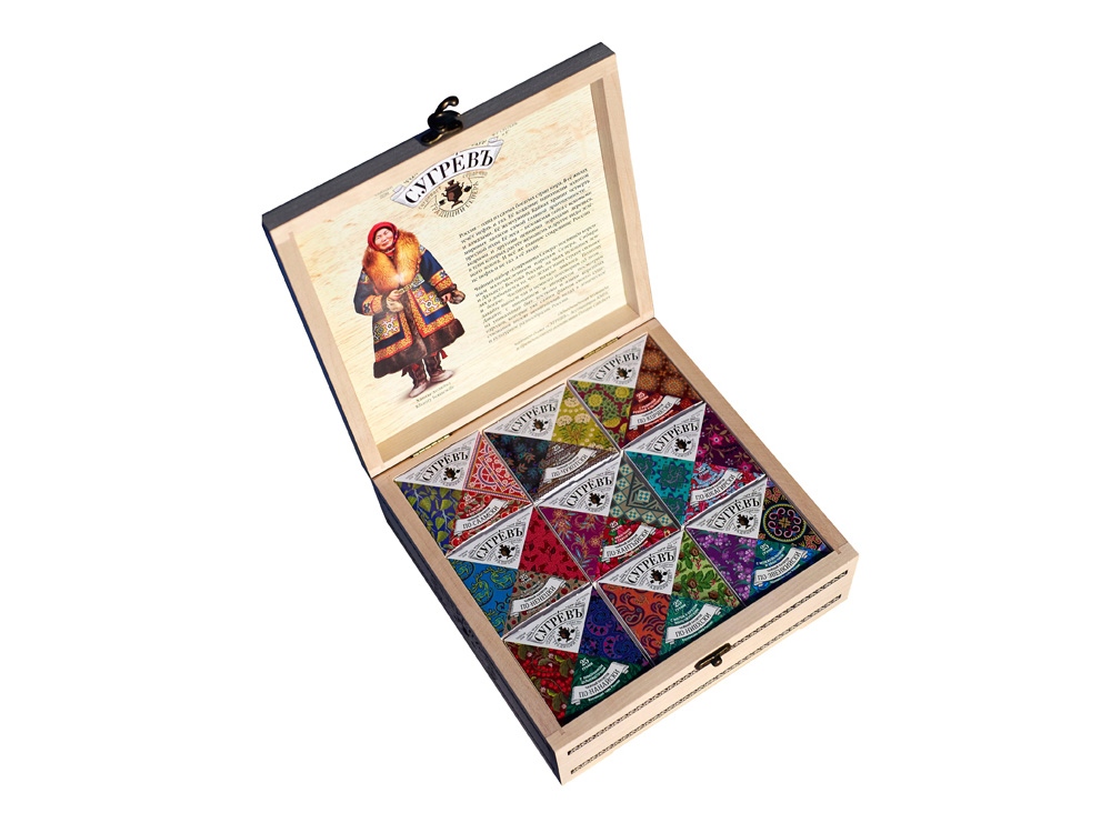 Подарочный набор c чаем Сокровища Севера в деревянной шкатулке — изображение 2