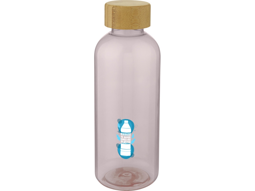 Ziggs спортивная бутылка из переработанного пластика объемом 650 мл, розовый — изображение 5