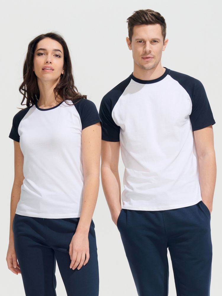 Футболка женская Milky 150, белая с оранжевым — изображение 5