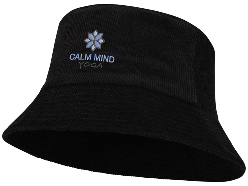 Панама Howson из переработанного вельвета - Сплошной черный — изображение 4