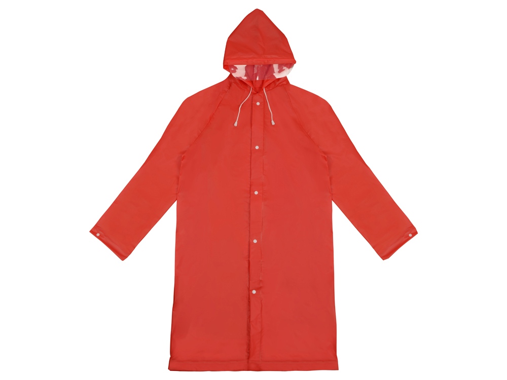 Дождевик Hawaii c чехлом унисекс, красный — изображение 3