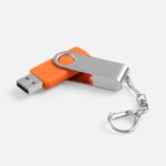 Флешка Twist, оранжевая, 16 Гб