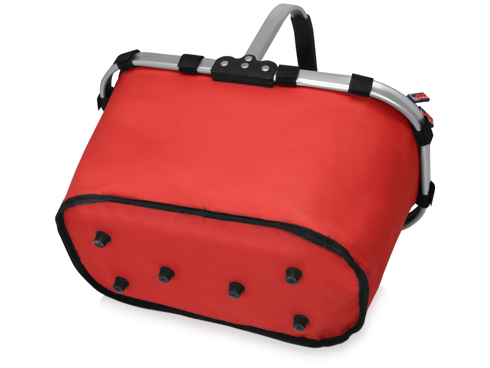 Изотермическая сумка-холодильник FROST складная с алюминиевой рамой, красный — изображение 7