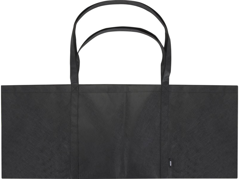 Jumbo эко-сумка очень большого размера из нетканого материала, объемом 65 л, сплошной черный — изображение 2