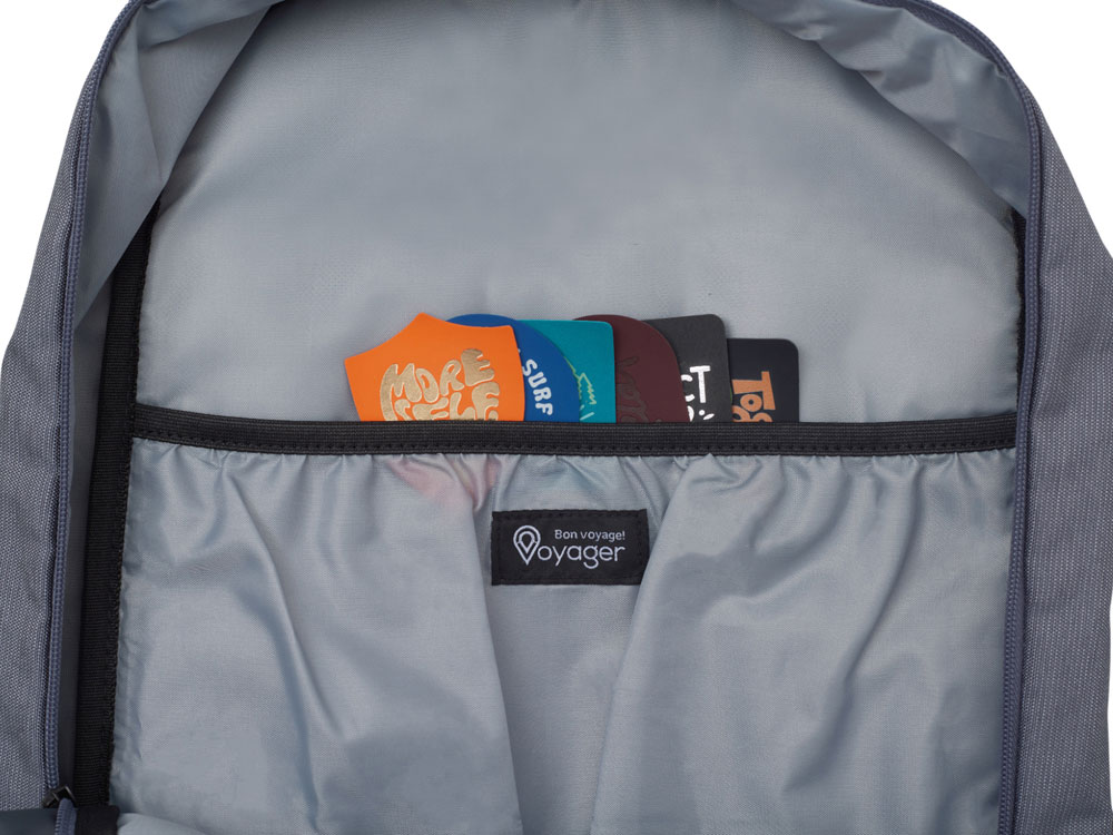 Рюкзак Glaze для ноутбука 15'', серый с патчем — изображение 4