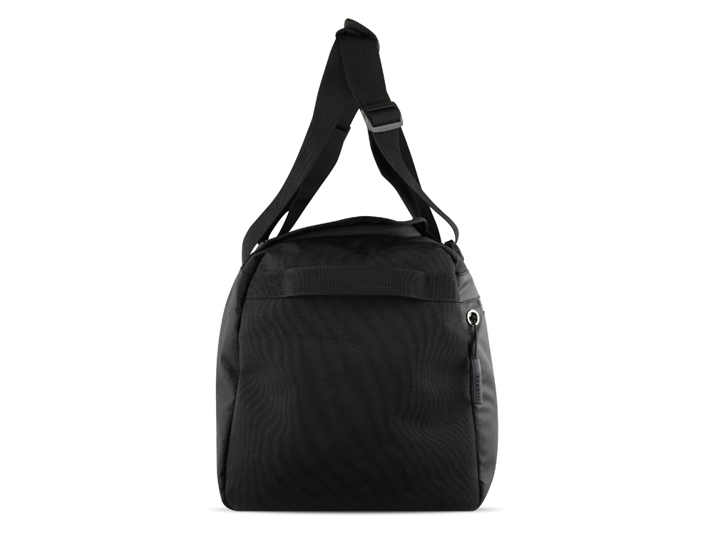 Сумка спортивная BUGATTI Blanc Delight, чёрная, нейлон RPET600D/тарпаулин/полиэстер, 47х23х28 см — изображение 8