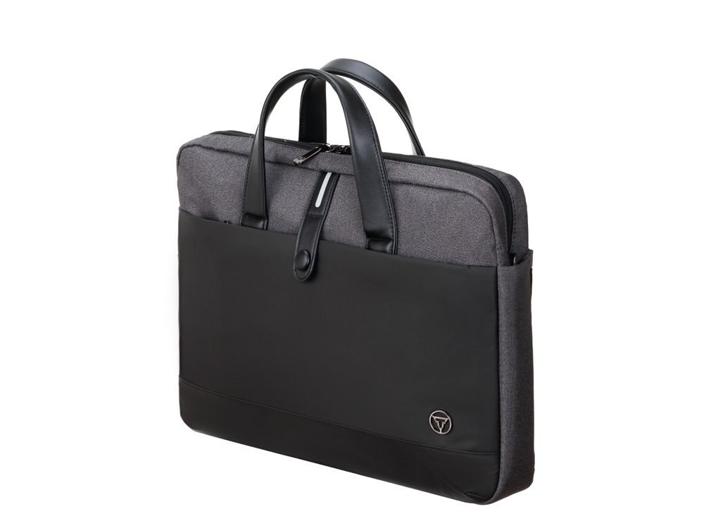 Сумка для ноутбука TORBER VECTOR 14.1'', черный/серый, нейлон, 40 x 5 x 28 см, 5л — изображение 2