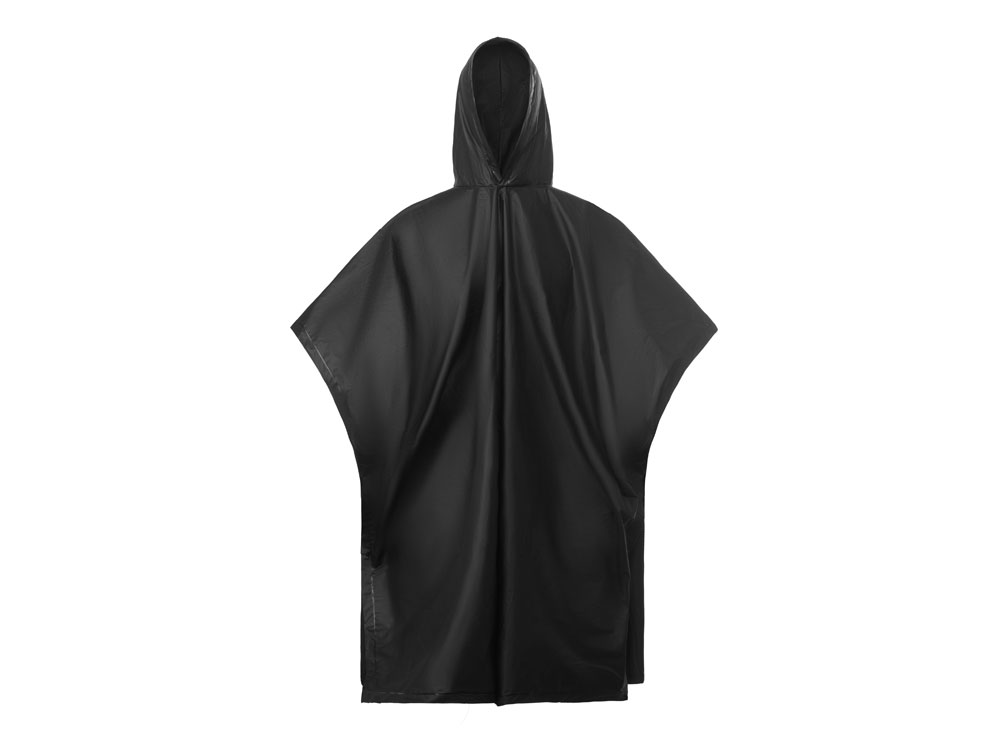 Пончо Hawaii c чехлом унисекс, черный — изображение 8