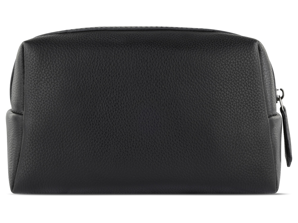 Косметичка BUGATTI Bella, чёрная, воловья кожа/полиэстер, 19х8,5х11 см — изображение 4