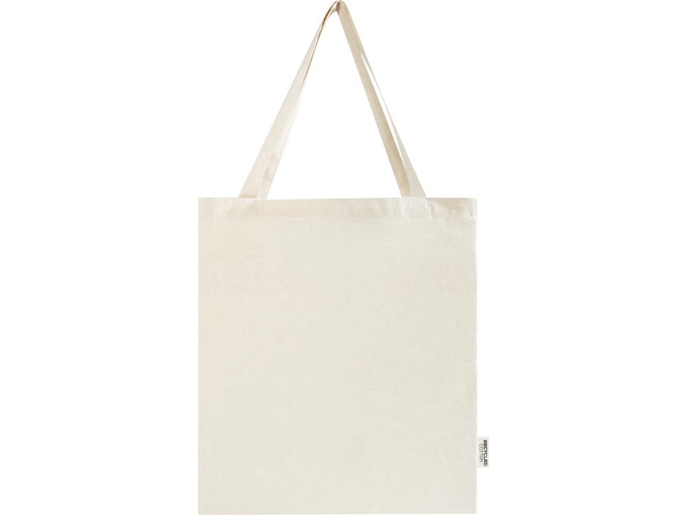 Madras эко- сумка с ластовицей из переработанного хлопка, сертифицированного согласно GRS, плотностью 140 г/м² - Натуральный — изображение 2