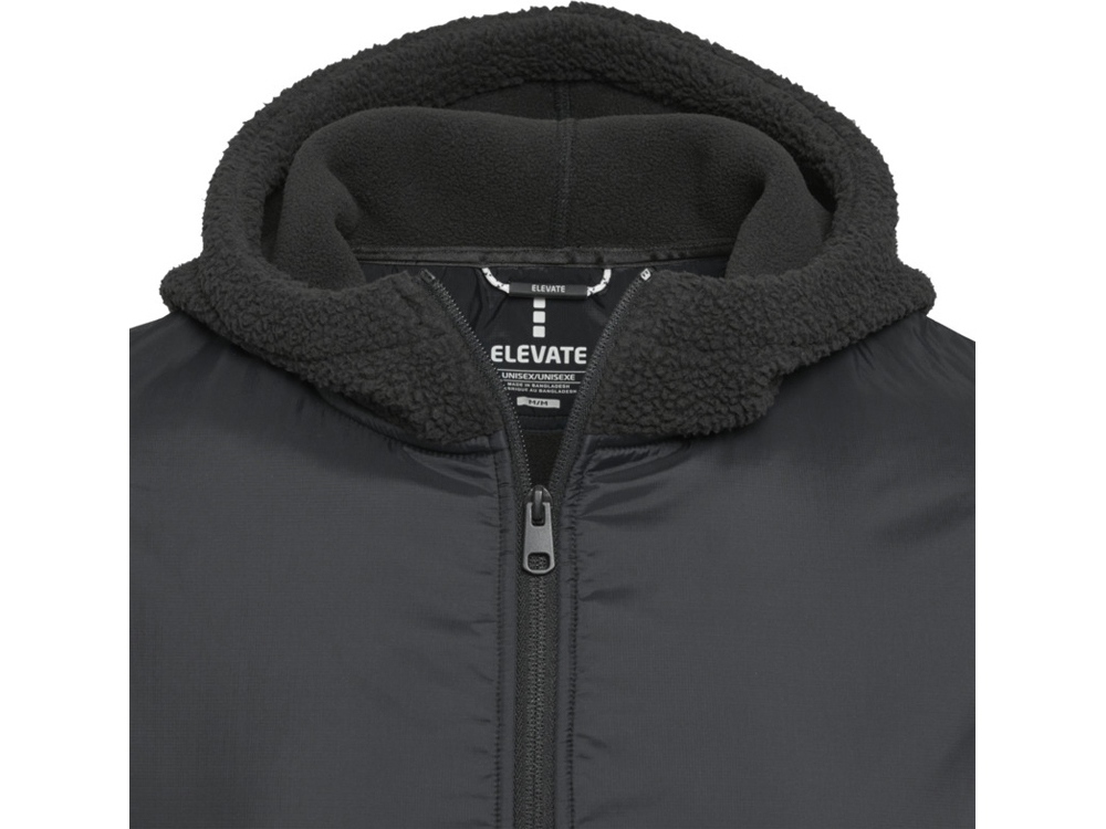 Evans трикотажная толстовка из искусственного меха унисекс - сплошной черный — изображение 4