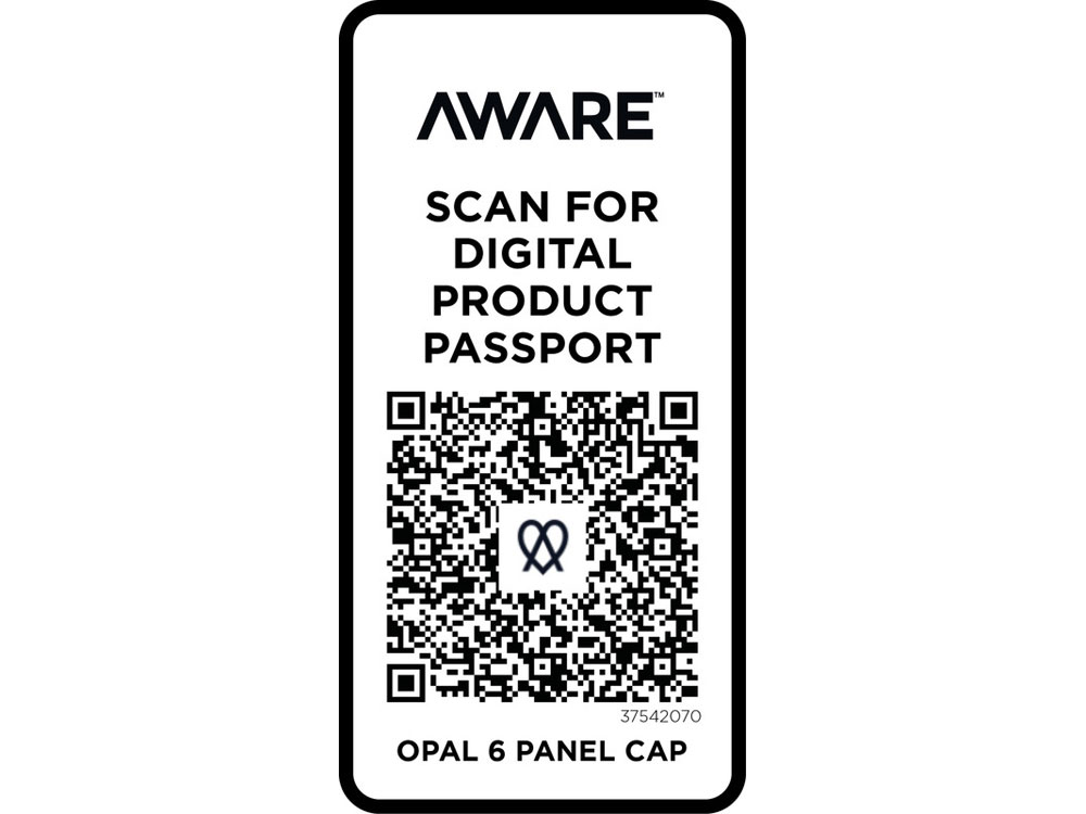 Opal с 6 панелями Aware™ кепка из переработанных материалов - Oatmeal — изображение 4