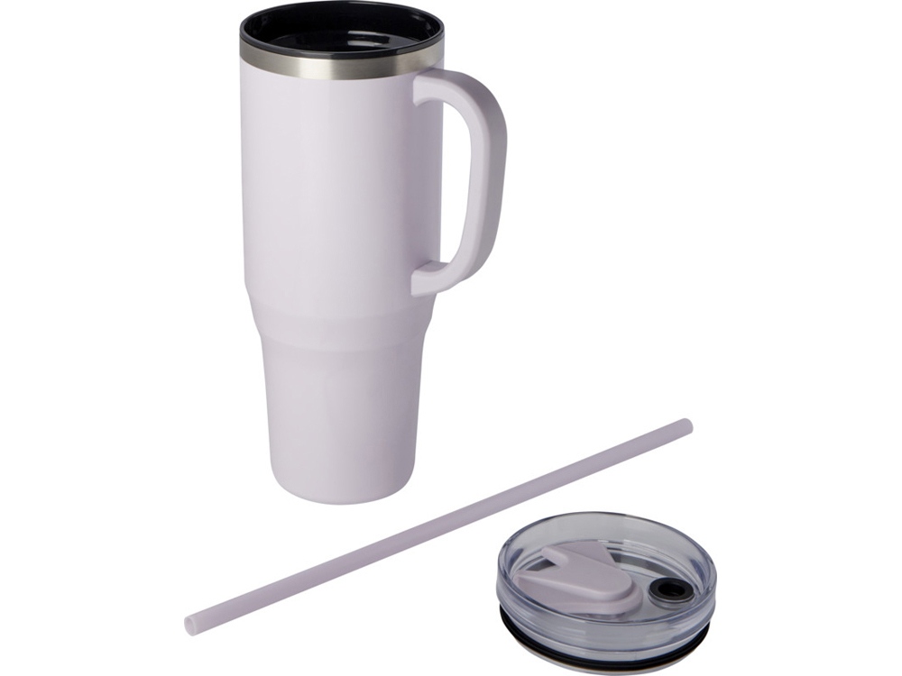 Melbourne кружка 1200 мл, сертифицированная согласно RCS, с соломинкой - Пурпурный — изображение 3