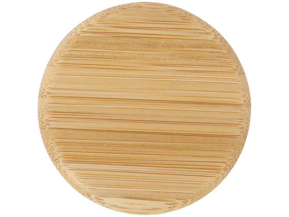 Lume бутылка из матового содово-известкового стекла объемом 500 мл с бамбуковой крышкой - Серый — изображение 4