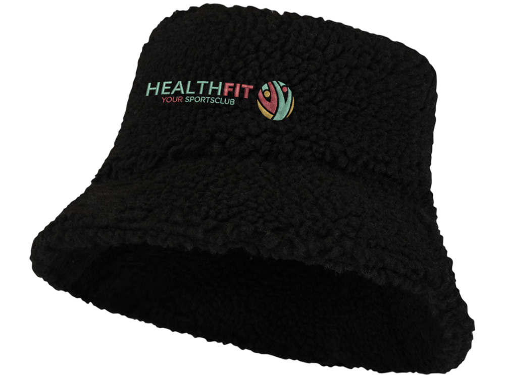 Панама Baru из шерпа - Сплошной черный — изображение 4