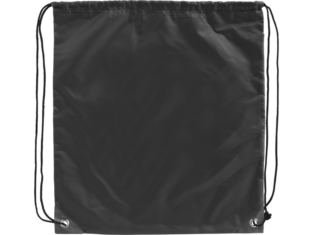Рюкзак со шнурком Oriole из переработанного ПЭТ, черный — изображение 4