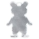 Пешеходный светоотражатель «Мишка», белый