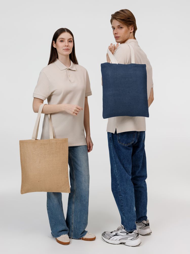 Холщовая сумка на плечо Juhu, синяя — изображение 9