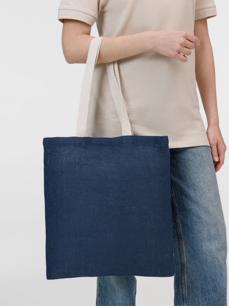 Холщовая сумка на плечо Juhu, синяя — изображение 7