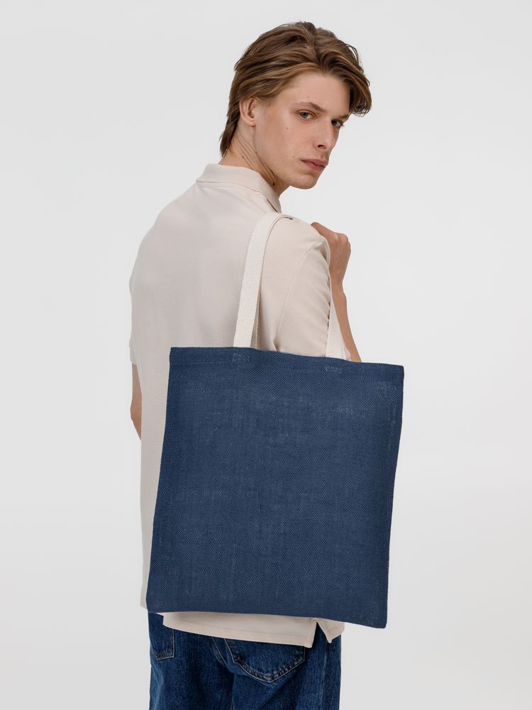 Холщовая сумка на плечо Juhu, синяя — изображение 8