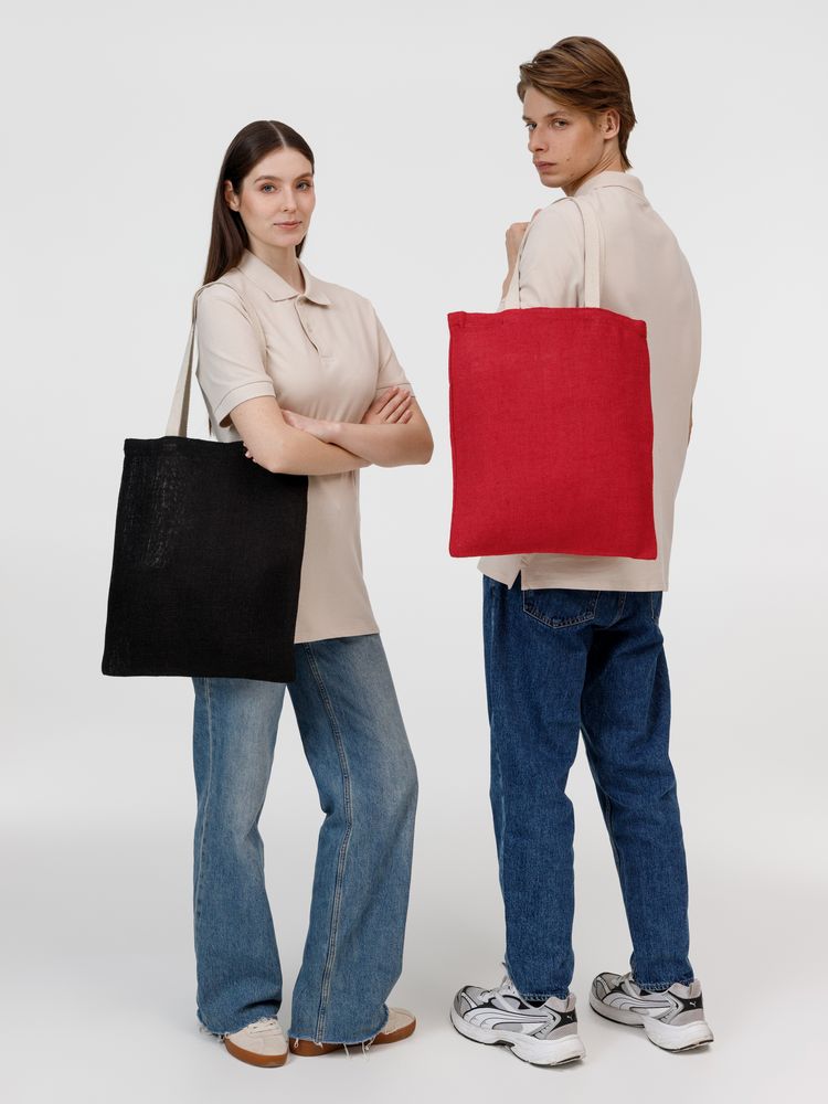 Холщовая сумка на плечо Juhu, красная — изображение 9