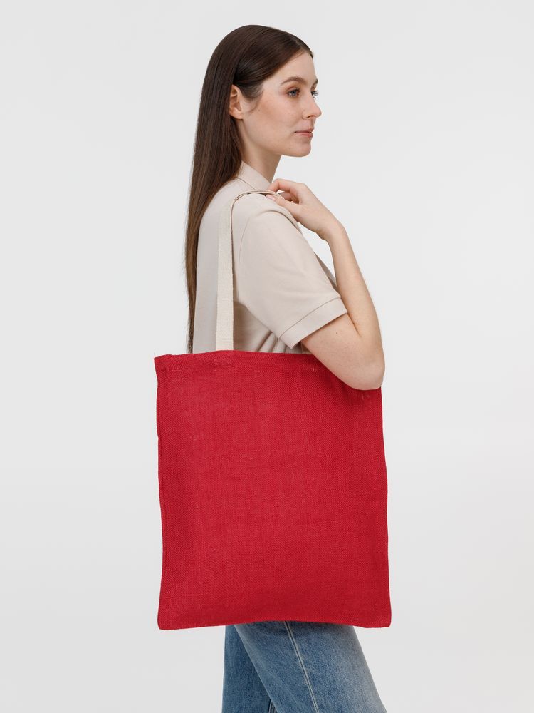 Холщовая сумка на плечо Juhu, красная — изображение 6