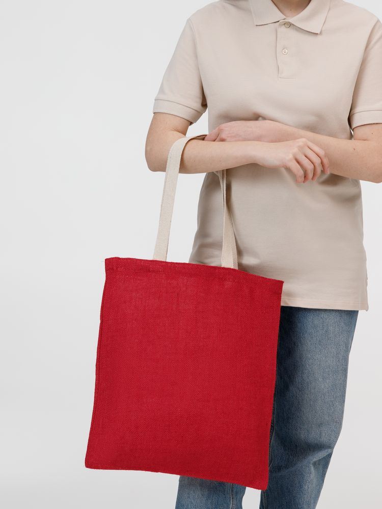 Холщовая сумка на плечо Juhu, красная — изображение 7