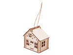 Подвеска с подсветкой домик (с мерцающей свечкой)