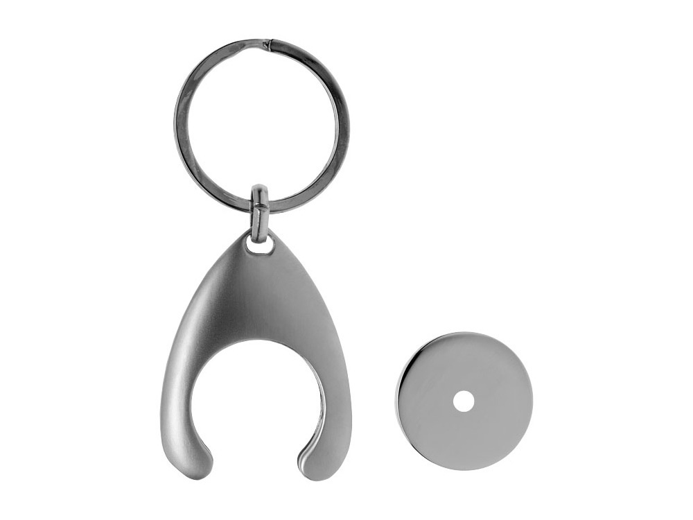 Брелок-монетница Haig, серебристый — изображение 3