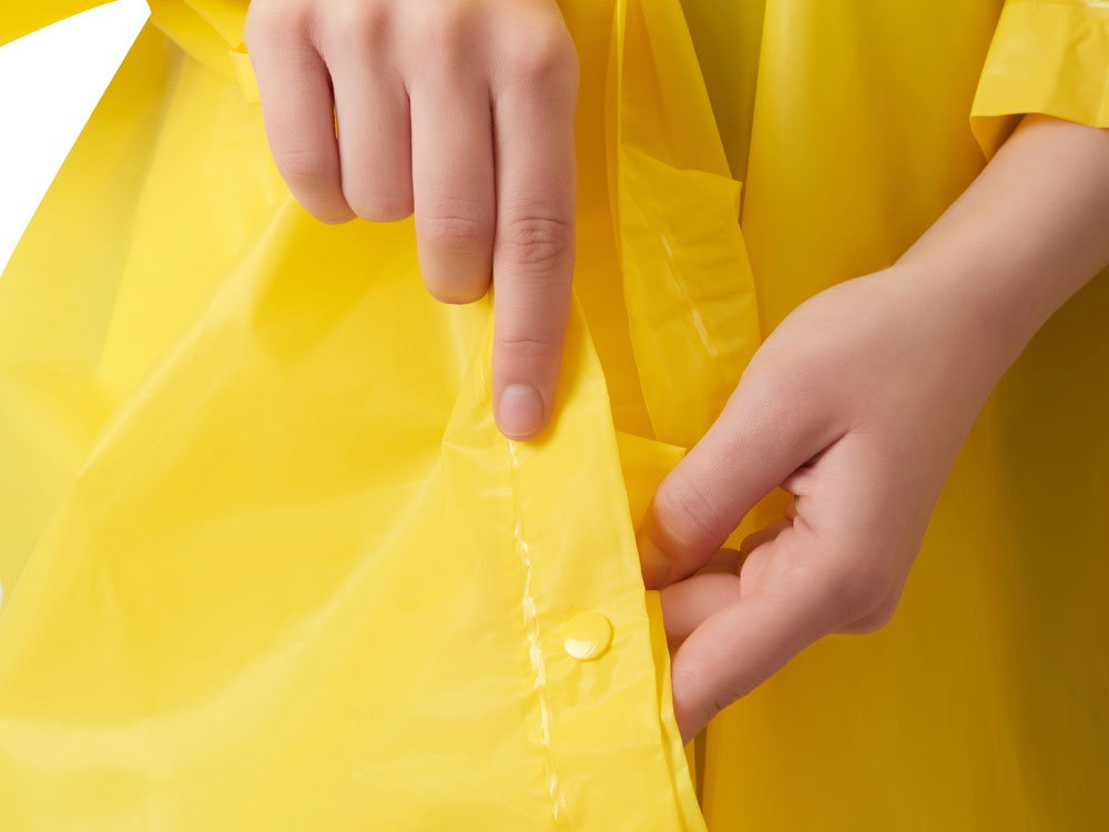 Пончо Hawaii c чехлом унисекс, желтый — изображение 6