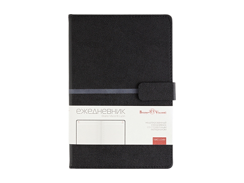 Ежедневник недатированный А5 Lyon, черный — изображение 2