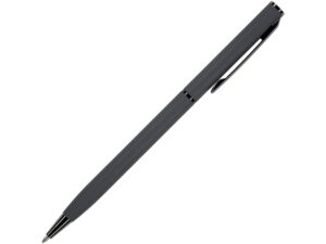Ручка металлическая шариковая Palermo, софт-тач, 0,7 мм,  графитовый