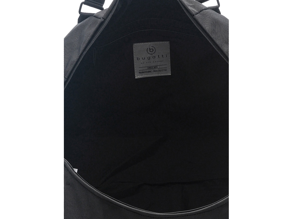 Сумка дорожная BUGATTI Domani, антрацитовая, нейлон, 54х24х30 см — изображение 2