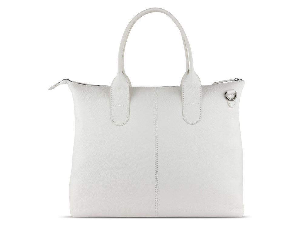 Сумка-шоппер BUGATTI Elsa, белая, воловья кожа/полиэстер, 46х11х31,5 см — изображение 7