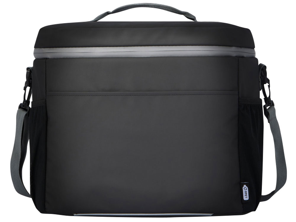 Водонепроницаемая сумка-холодильник Aqua на 20 банок, сплошной черный — изображение 4