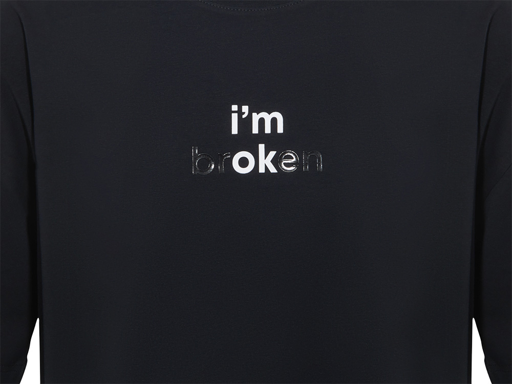 Футболка оверсайз Vienna унисекс , черный с нанесением Трафарет Скульптура 2 цвета — изображение 2