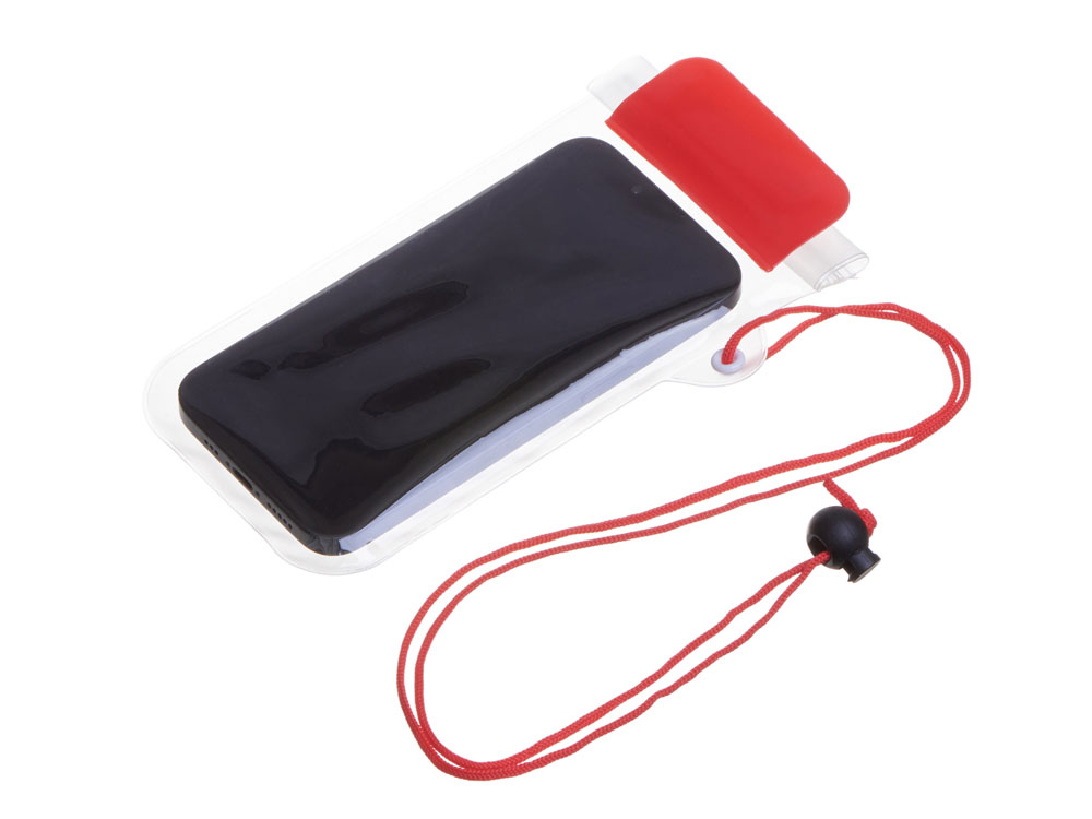 Влагостойкий чехол Repel, красный прозрачный — изображение 2