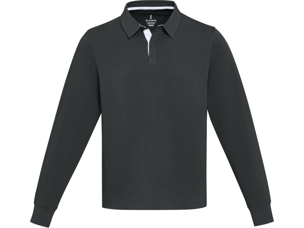 Clyde толстовка-поло унисекс для регби - сплошной черный — изображение 2