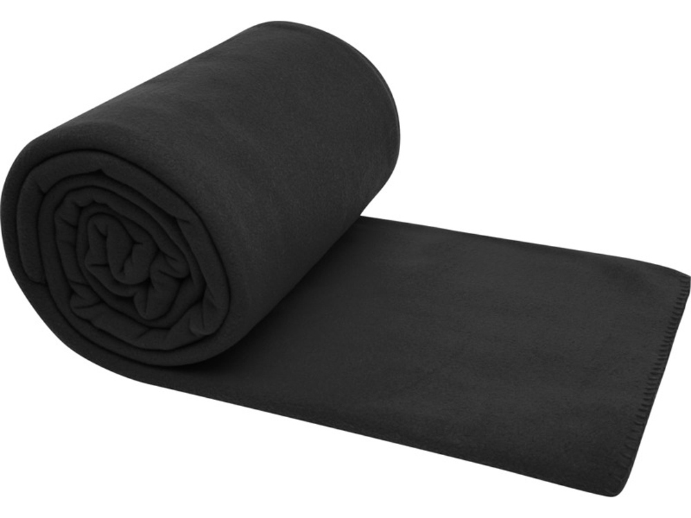 Huggy флисовое одеяло 220x250 см - сплошной черный — изображение 3