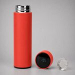 Термос FAMILY MARK LED, soft touch (Оранжевый)