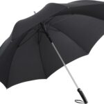 Зонт-трость 7399 Alugolf полуавтомат, черный/титан