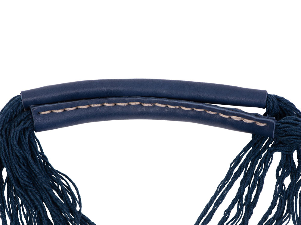 Авоська Dream L наплечная 25 литров с кожаными ручками, темно-синий — изображение 2