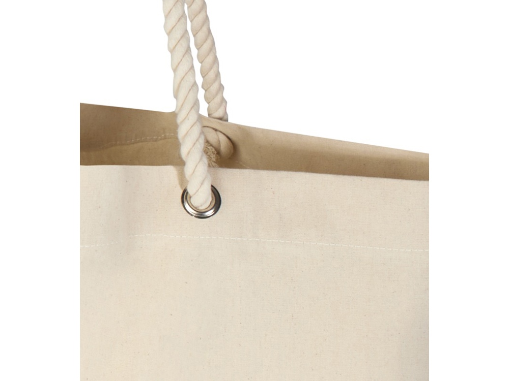 Florida пляжная эко-сумка из переработанного материала, сертифицированного по стандарту GRS, плотностью 270 г/м² 18L - Натуральный / Натуральный — изображение 6