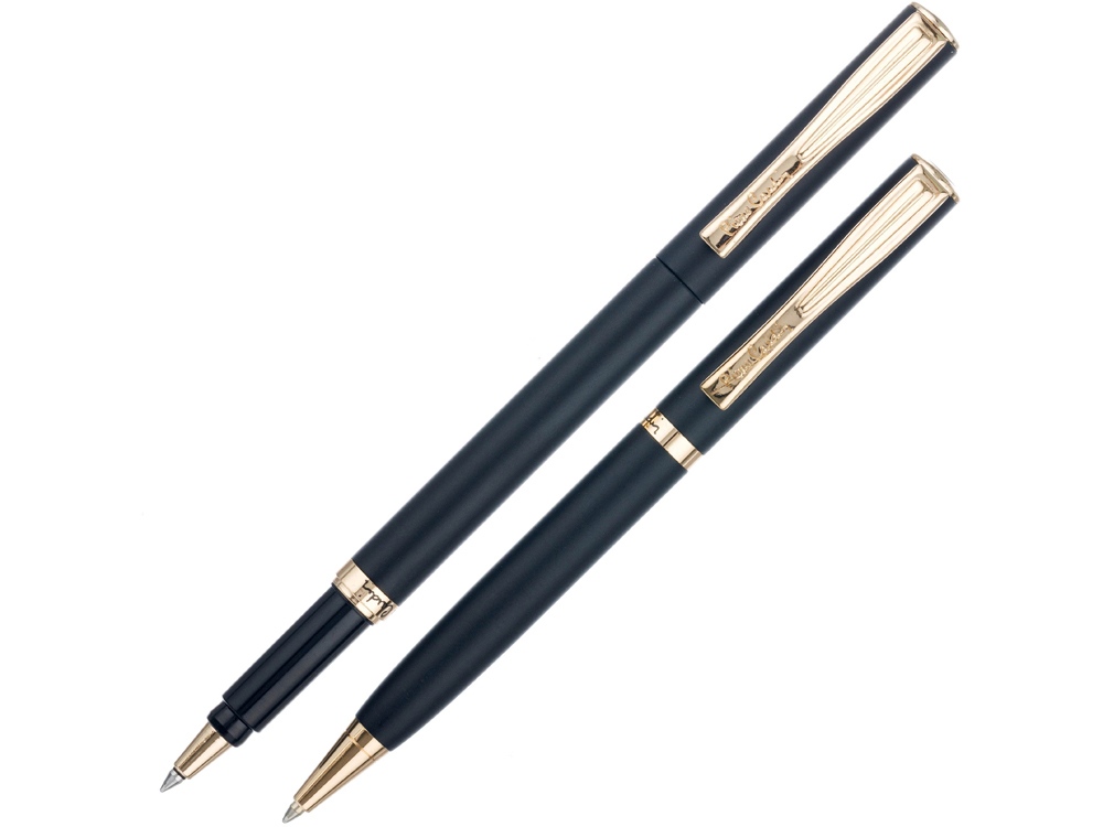 Набор Pierre Cardin PEN&PEN: ручка шариковая + роллер. Цвет - черный. Упаковка Е.