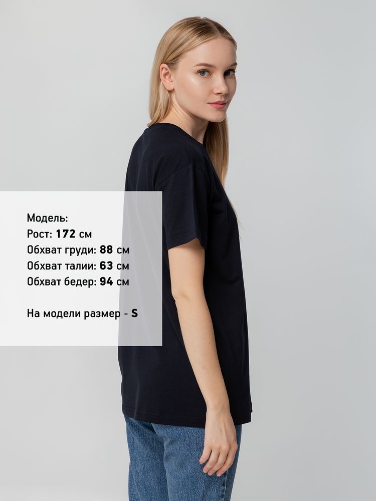 Футболка унисекс T-bolka 140, темно-синяя — изображение 8